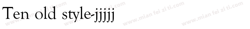 Ten old style字体转换